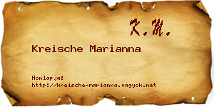 Kreische Marianna névjegykártya